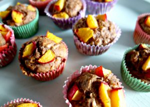 Nectarine muffins