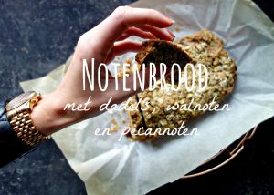 noten brood, gezond eten, bakken zonder suiker