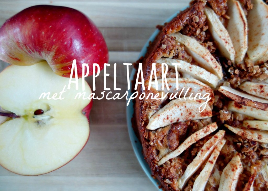 Gezonde Appeltaart met mascraponevullling