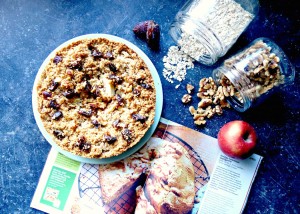 Gezonde havermout-appelgallete