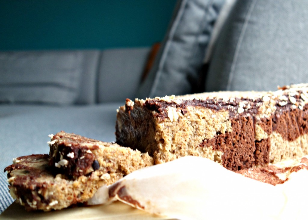 Bananenbrood met marmer-effect