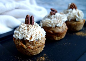 Carrotcake muffins met appel