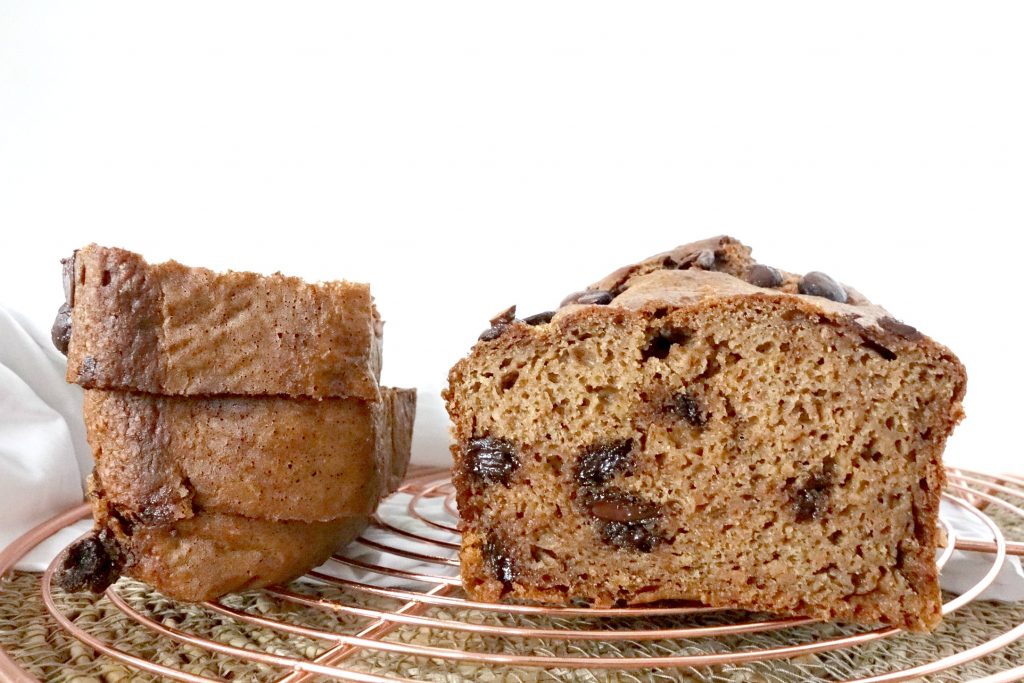 bananenbrood met choco-pindakaas