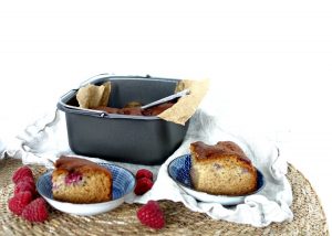 ontbijtcake met frambozen