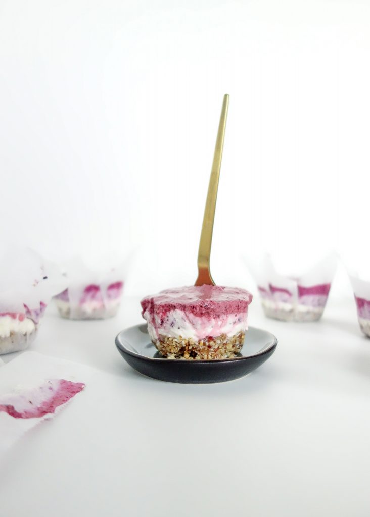 Gezonde cupcake yoghurt gebakjes