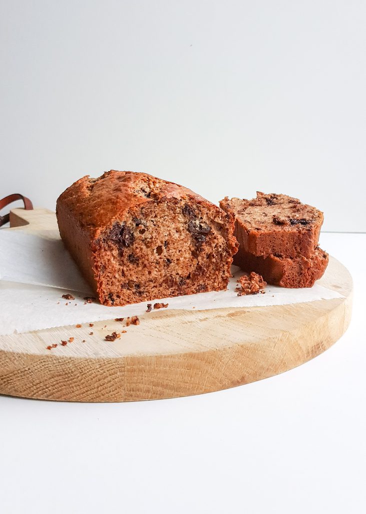 gezonde chocolatechip bananenbrood